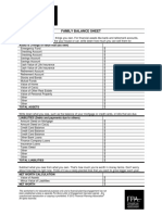 FPA Worksheet BalanceSheet