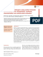 Combating Food Pathogens Using Sodium Benzoate Functionalized Silver Nanoparticles: Synthesis, Characterization and Antimicrobial Evaluation