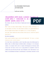 Pidato Bahasa Inggris Tentang Persaudaraan Muslim