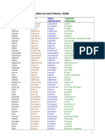 Regular and Phrasal Verbs