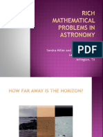 Rich Mathematical Problems in Astronomy