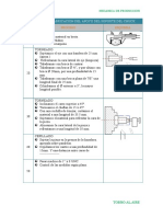 Proceso de Fabricacion Del Apoyo Del Soporte Del Chuck