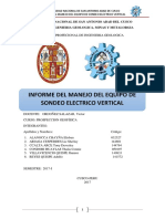 Sondeo Eléctrico Vertical (Sev) de Kaira-Unsaac