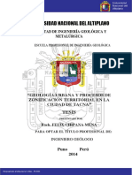 Geologia y Urbanizacion de Tacna PDF