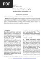 Anti-Thrombogenicity by Layer-by-Layer Self-Assembled Polyelectrolyte Film