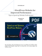 How To Optimize Your WordPress Website For Improved Performance