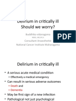 Delirium in Critically Ill