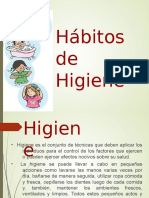 Hábitos de Higiene.