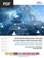 Social Media Monitoring Tools and Services Report Public Excerpts 2017, 8th Edition