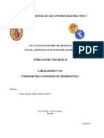 Termometria y Sensores de Temperatura