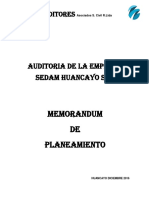 Memorandum de Planeamiento 2