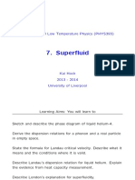 Superfluid: Statistical and Low Temperature Physics (PHYS393)