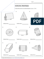 Surface Area - Mixed Shapes: 2.1 in 6.9 FT