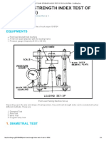 Point Load Strength Index Test of Rock (Is-8764)