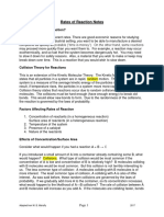 1 Rates of Reaction Notes