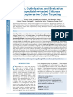 Design, Optimization, and Evaluation of Capecitabine-Loaded Chitosan Microspheres For Colon Targeting