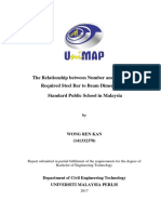 The Relationship Between Number and Size of The Required Steel Bar To Beam Dimension of Standard Public School in Malaysia