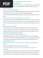 Índice de Mortalidad Infantil de Nutrición y Pobreza Extrema en El Mundo