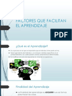 Factores Que Facilitan El Aprendizaje