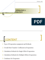 Bkf3463: Unit Operation 1 Chapter 8: EVAPORATION