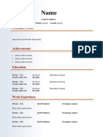 Multimedia Media CV Template1