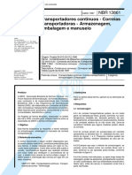 NBR 13861 - Transportadores Continuos - Correias Transportadoras - Armazenagem Embalagem e Manuse