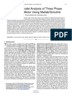 Dynamic Model Analysis of Three Phase Induction Motor Using Matlab Simulink