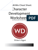 NaNoWriMo - Character Cheat Sheet