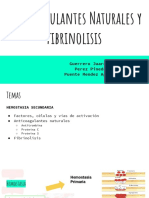 Anticoagulantes Orales y Fibrinolisis