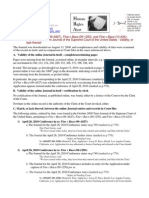 10-08-13 RE: Fine V Baca (09-A827), Fine V Baca (09-1250), and Fine V Baca (10-A24) at The Supreme Court of The United States - October 2009 Term Journal - Validity, or Lack Thereof