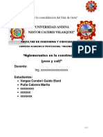 Informe de Yeso y Cal