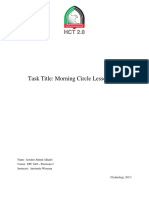 Task Title: Morning Circle Lesson Plan