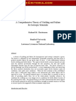 Comprehensive Theory of Yielding and Failure For Isotropic Materials