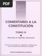 Comentario A La Constitucion Tomo IV