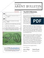 ES Parent Bulletin Vol#2 2010 Aug 27