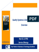 Quality Systems & Software (QS&S) : New G/L & Ifrs Service Offerings