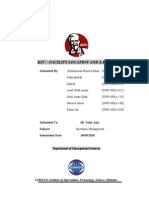 KFC - Facility Location and Layout (Operation Management Project) .