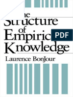 Laurence BonJour The Structure of Empirical Knowledge PDF