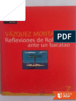 Reflexiones de Robinson Ante Un - Manuel Vazquez Montalban