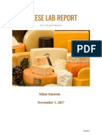 Cheese Lab Report - Nihal Nazeem