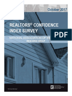 Realtors Confidence Index Survey: October 2017