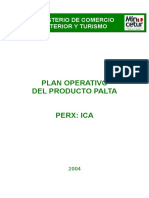 Plan Operativo Del Producto Palta