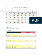 Preposizioni Articolate