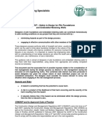 Safety in Design For Pile Foundations and Embedded Retaining Walls (FPS Guidance On CDM 2007, June 2009)