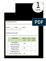 1er Grado - Examen de Diagnóstico (2017-2018)