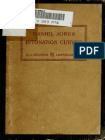 Intonation Curves, A Collection of Phonetic Texts, in Which Intonation Is Marked Throughout by Means of Curved Lines On A Musical Stave - Daniel Jones 1919