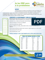 Cuestionario para Pre-Diabetes Del CDC