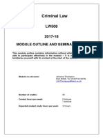 LW508 Criminal Module Outline 2017-18