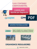 CUENTA 4503 Aportes Por Regulación