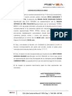 Acta de Entrega de Dinero